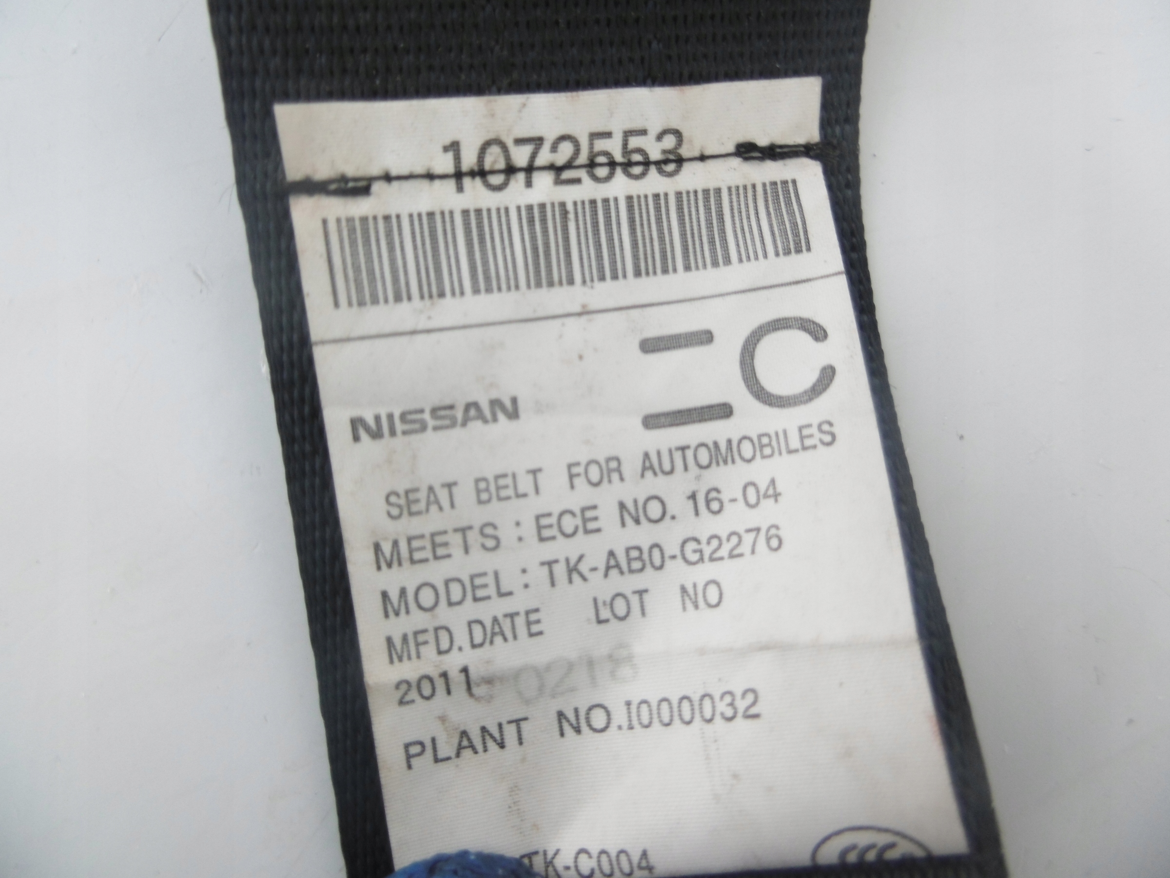 Gurten Sicherheits mitte heck INFINITI M M35 M37