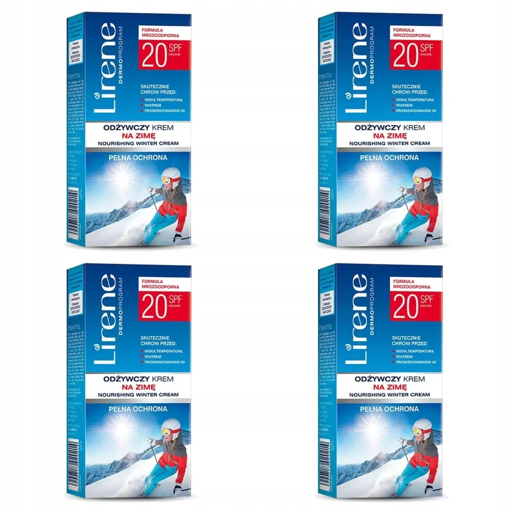 4x Lirene Odżywczy krem na zimę Spf 20, 50 ml