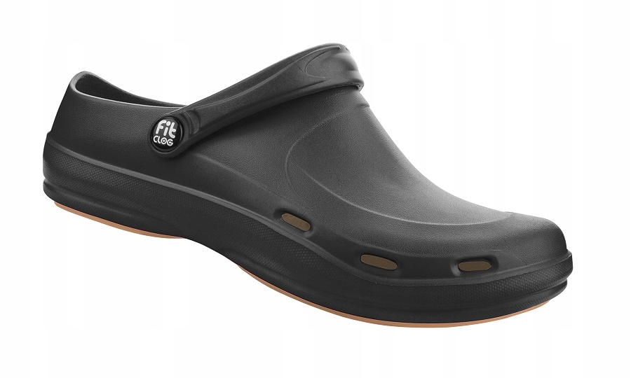 

Klapki Crocs FitClog Czarne Medyczne Kucharskie 41