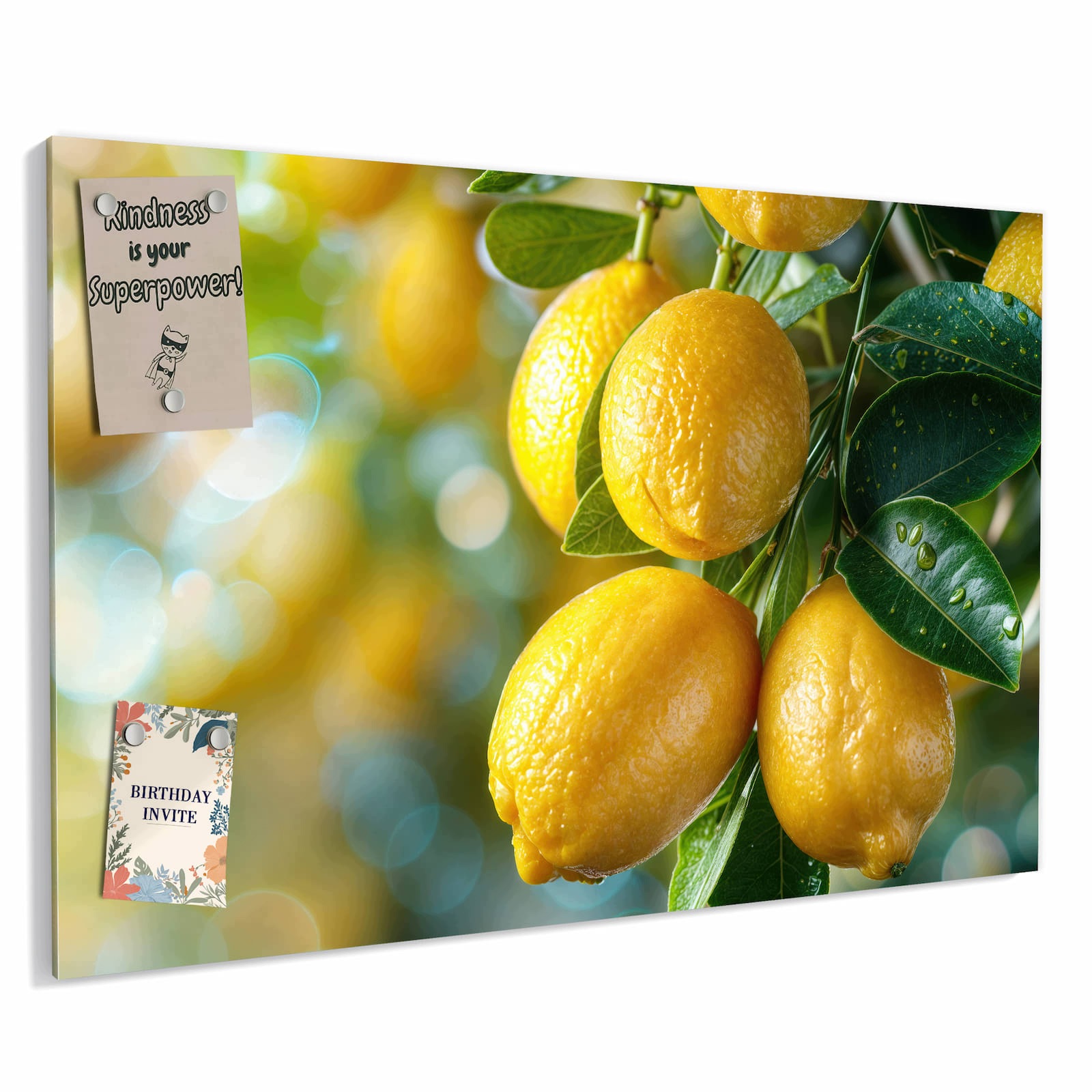 Magnetická tabule Krzew citronový 60 × 40 cm