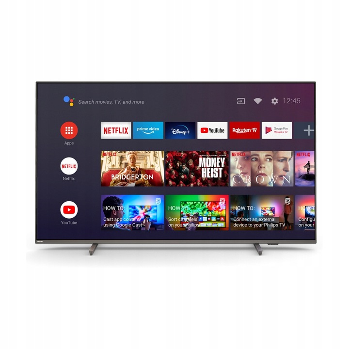 Android TV 65" Philips 65PUS8106/12 4K HDR10 Dolby Ambilight Netflix Przekątna ekranu (cale) 65