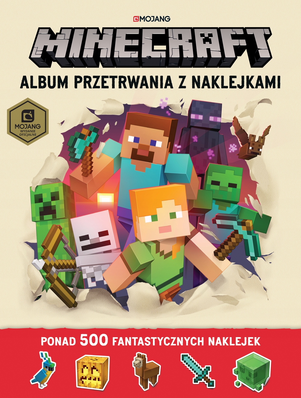 

Minecraft. Album przetrwania z naklejkami