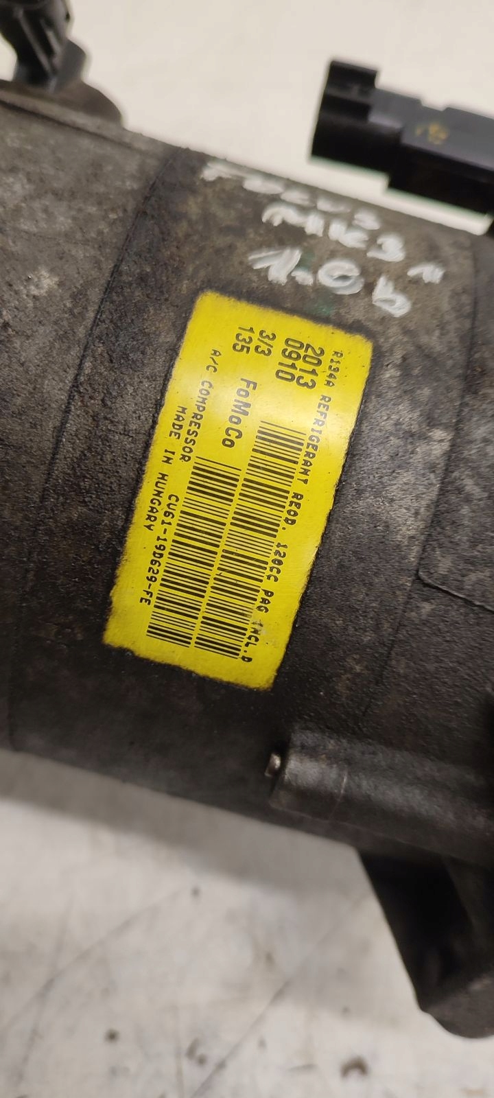 compressor of the air conditioning compressor; Ford Focus MK3 1,0 Ecoboost