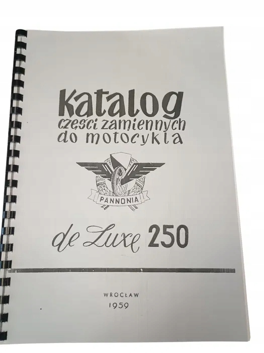 Nowa książka katalog części Pannonia 250