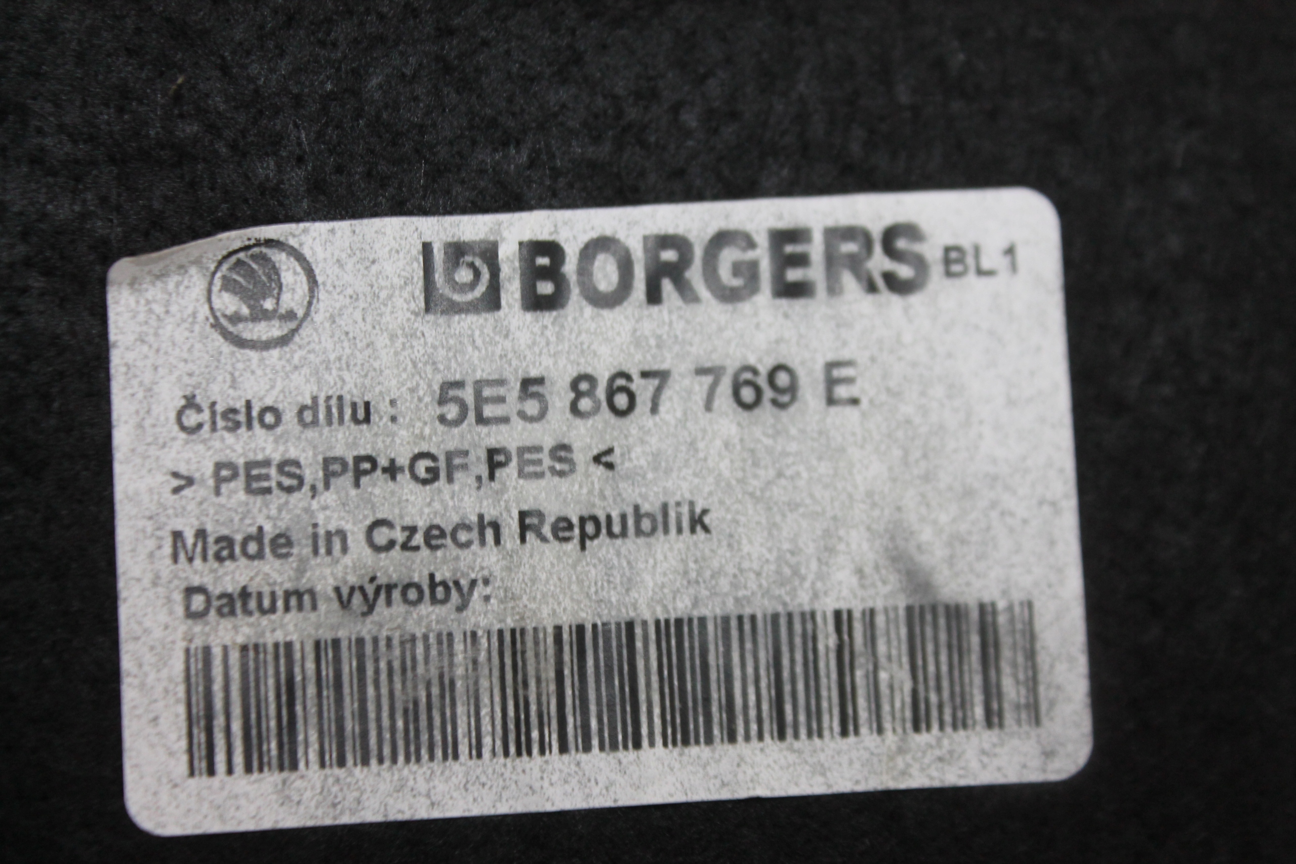 plato boot rear part rear 5E5867769E OCTAVIA III HB HATCHBACK 12-18