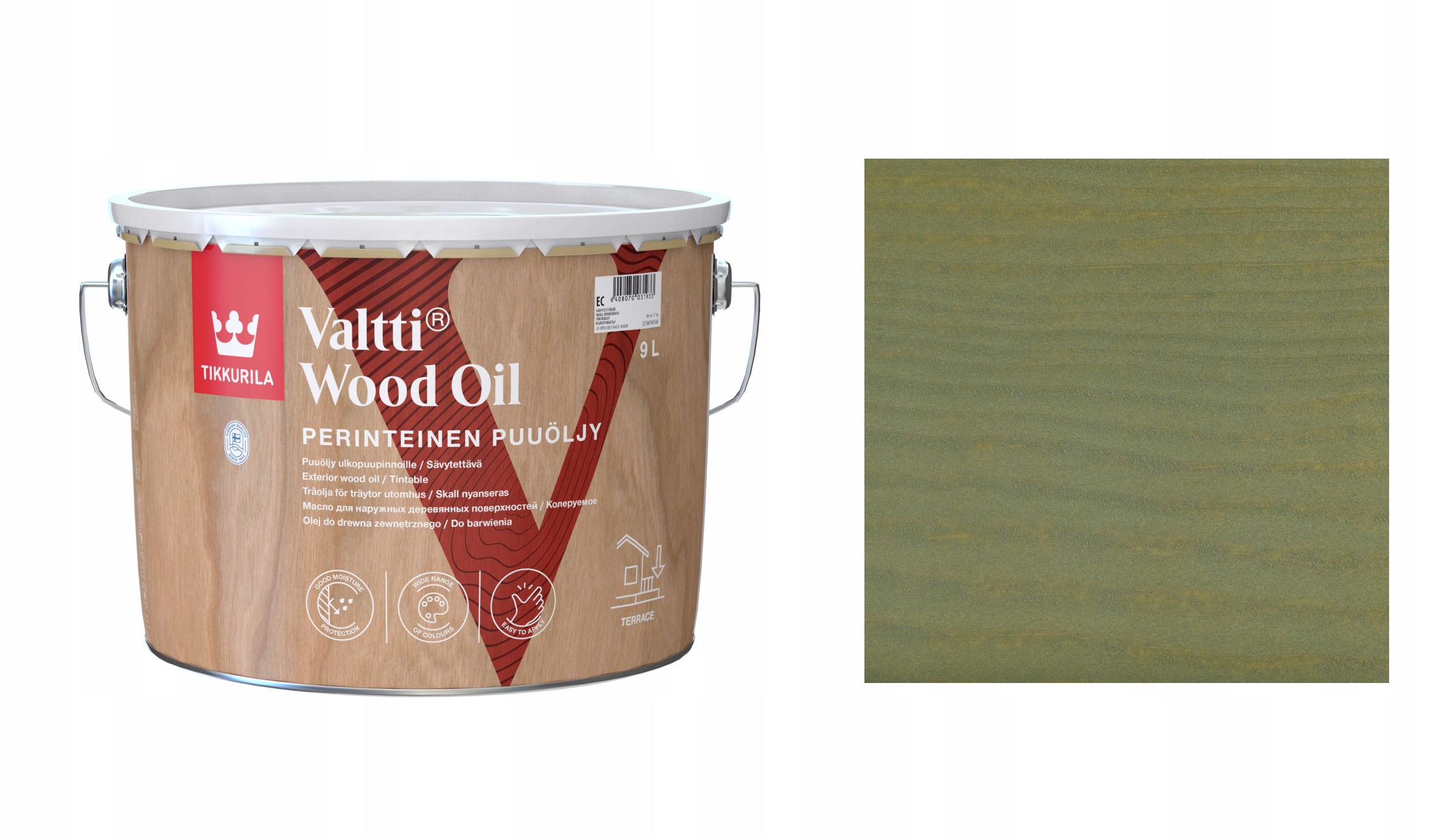 Tikkurila Valtti Wood Oil 9L 5068 Nare Olej Rozpuszczalnikowy Ochronny