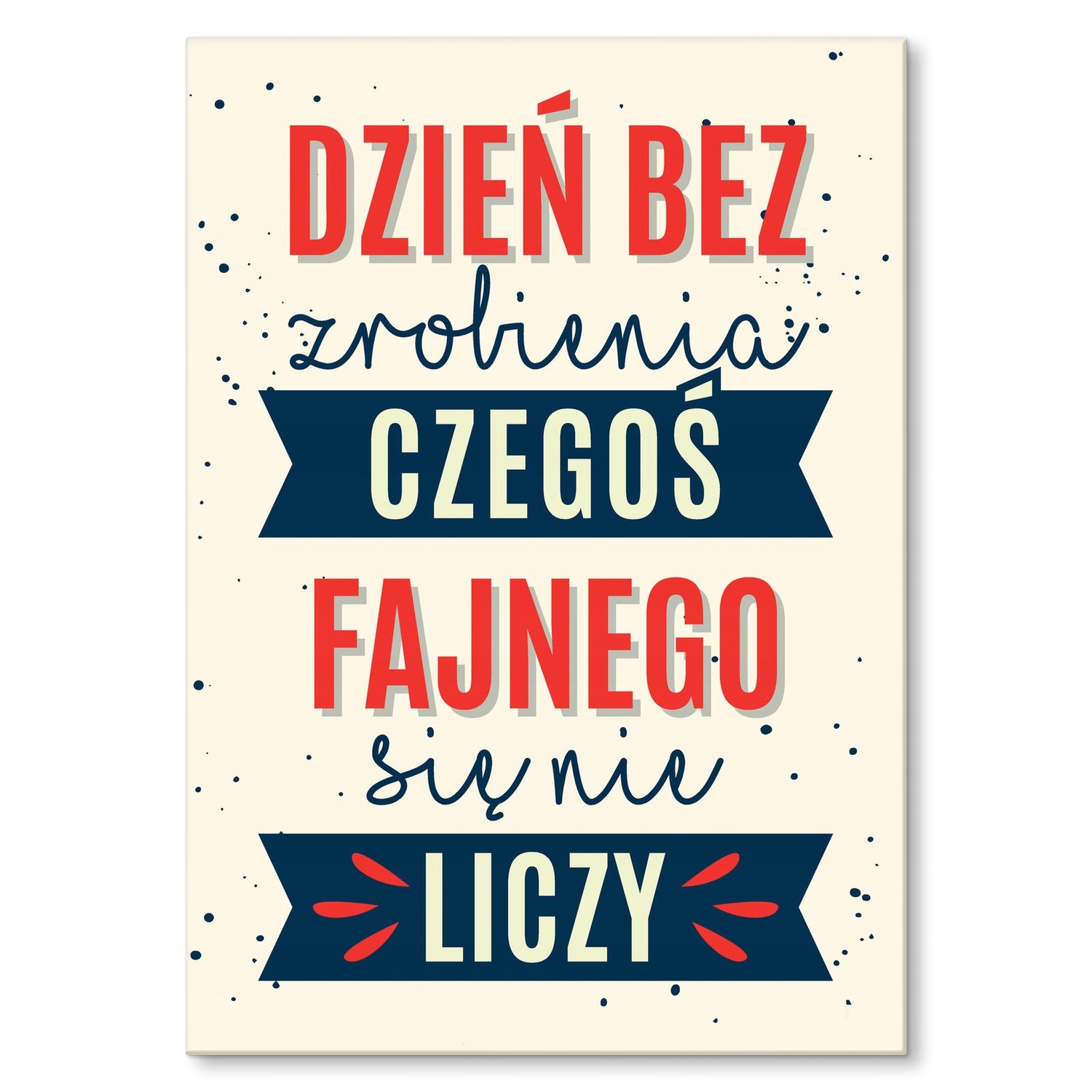 Kovový plakát Něco pěkného Dárek 22 x 31 cm