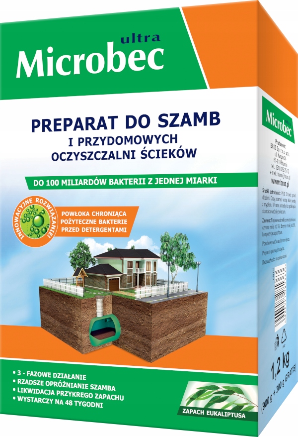 

Bakterie Do Szamba Oczyszczalni Microbec 1,2KG