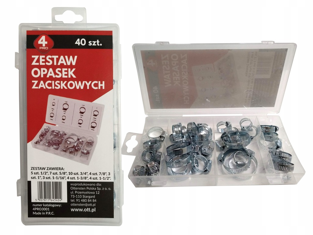 

Opaski Zaciskowe Ślimakowe Obejmy Cybanty 40szt