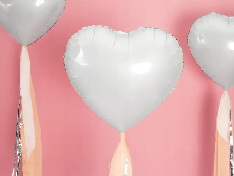Balon foliowy Serce 45cm biały Party Deco Kod producenta FB9M-008