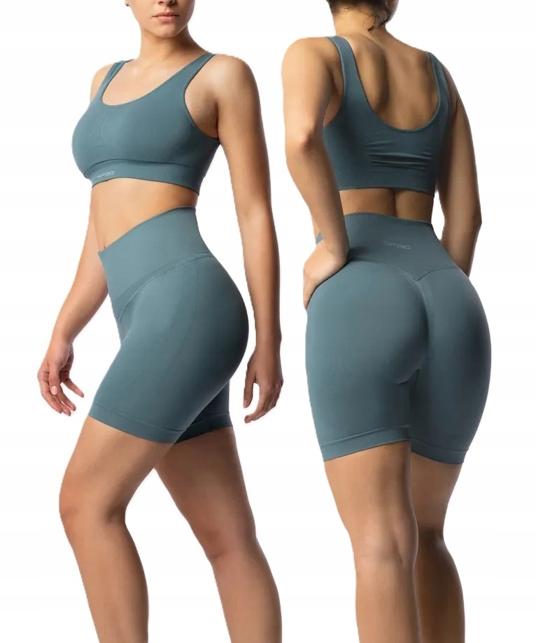 Spaio Szorty Push-up Nieprześwitujące Spodenki Fitness Bieganie Rower -xs