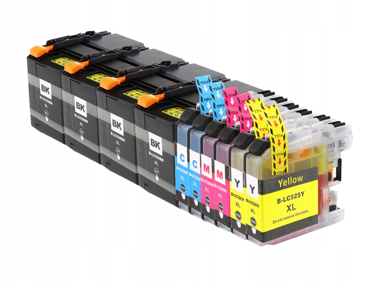 

10X Tusze Do Brother DCP-J100 InkBenefit 4X Czarny