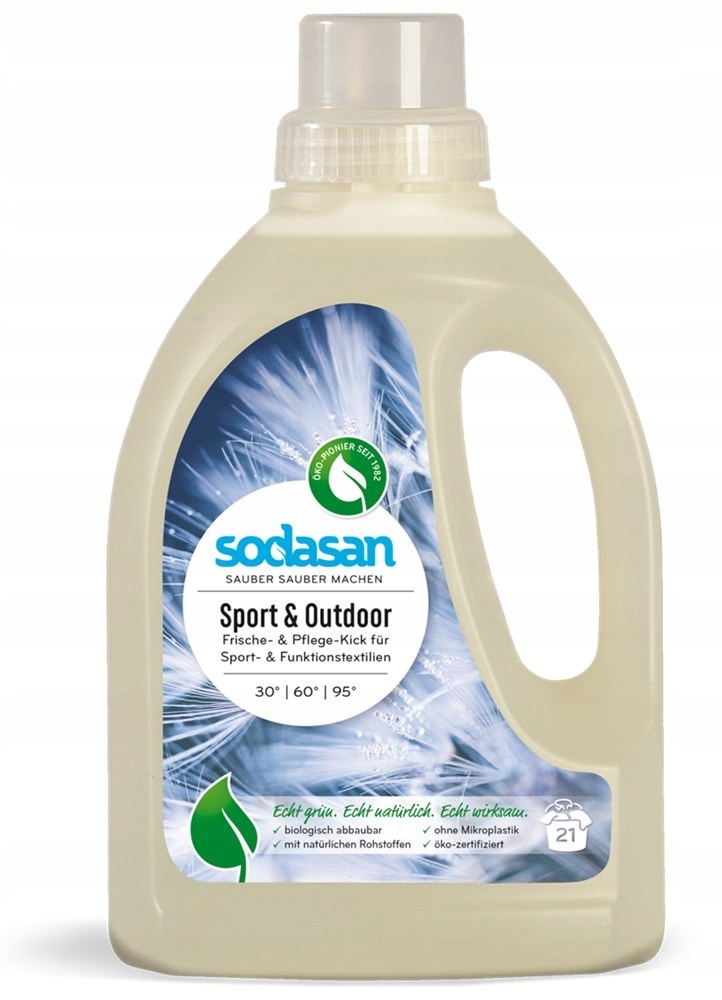 Tekutý prací prostředek na sportovní a membránové tkaniny Bio 750 ml Sodasan