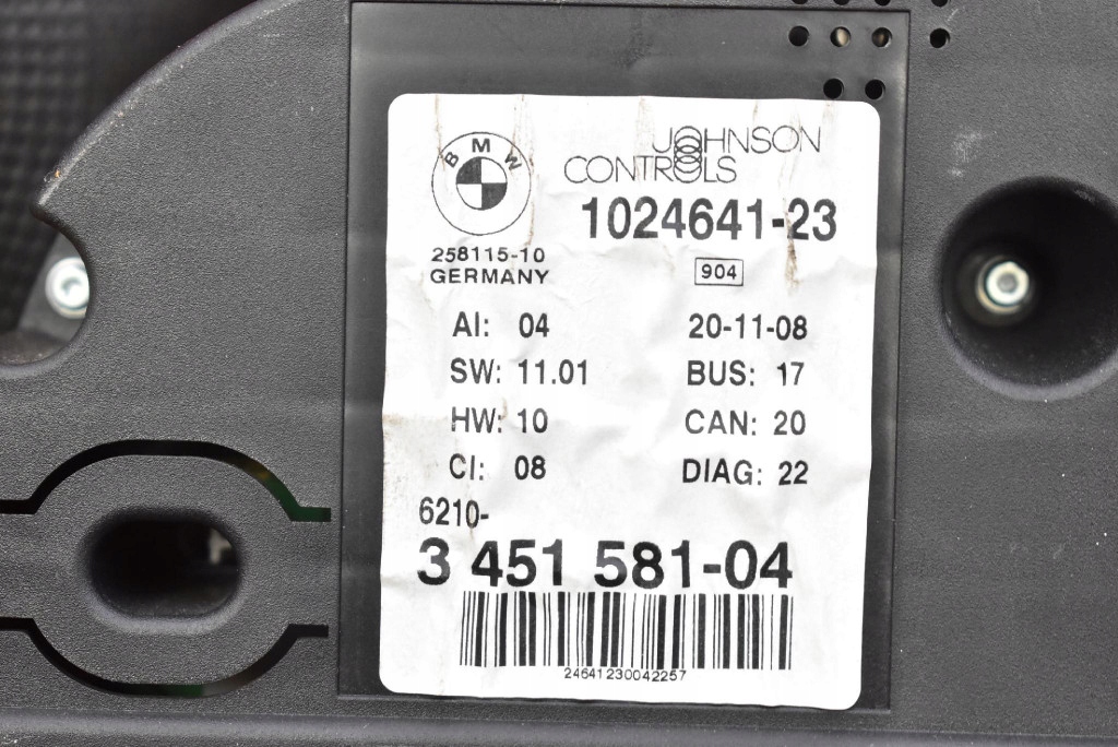 dials dials EU 1024641 BMW X3 E83 2.0 D 177 KM LIFT 06-10