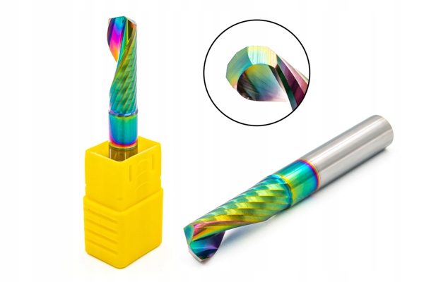 Frez VHM Fi8 x 8 x 60 ALUMINIUM, PLEXI, PCV