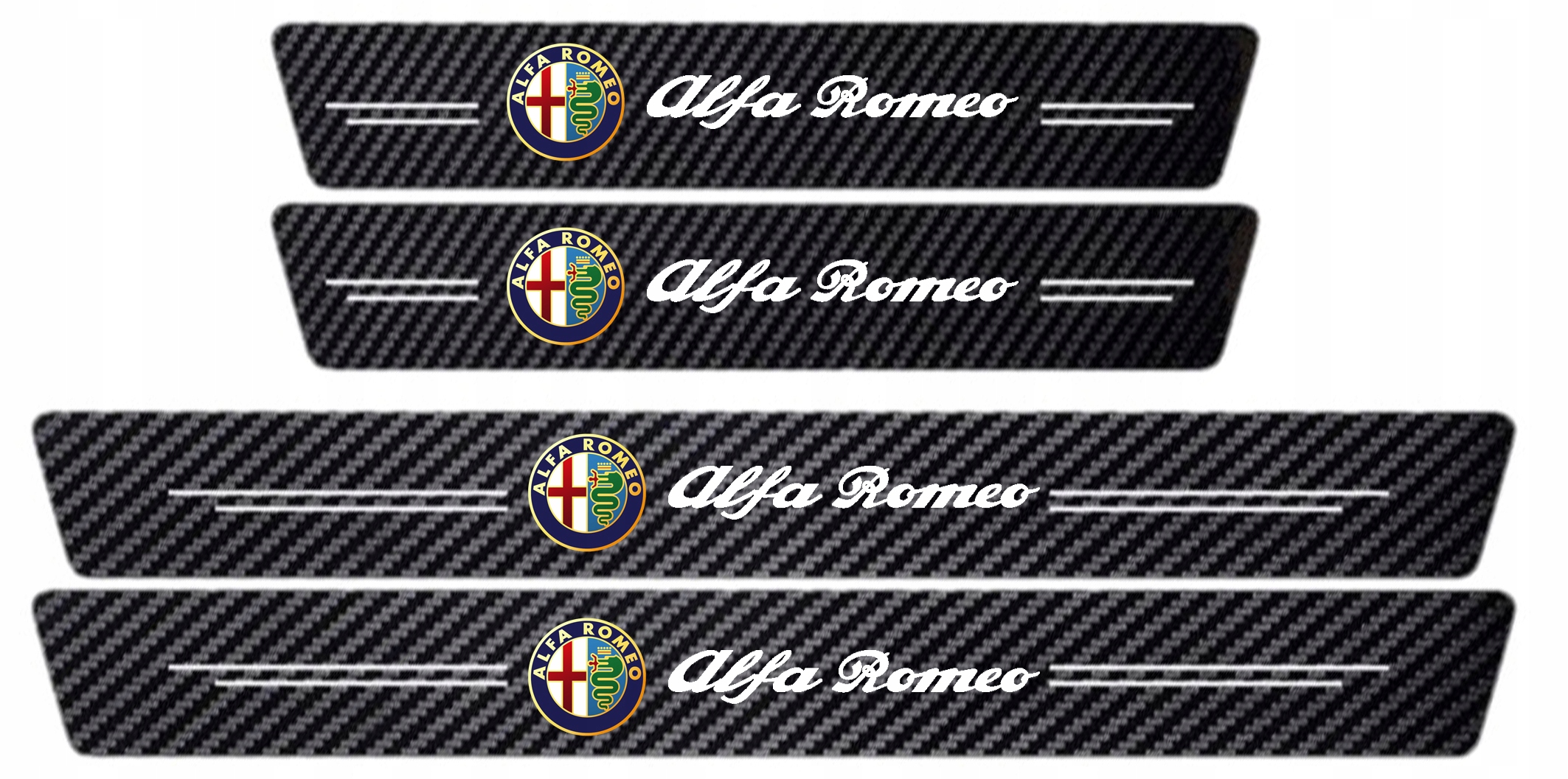 

Osłona naklejka na progi Alfa Romeo Carbon