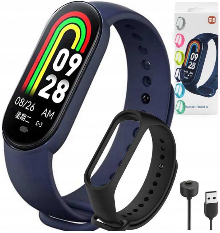 SMARTWATCH SMARTBAND M8 OPASKA PULSOMETR KROKI SMS