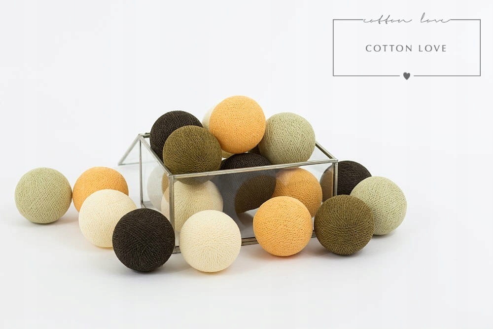 Zestaw lampek Cotton Balls City Glamour 50 kul