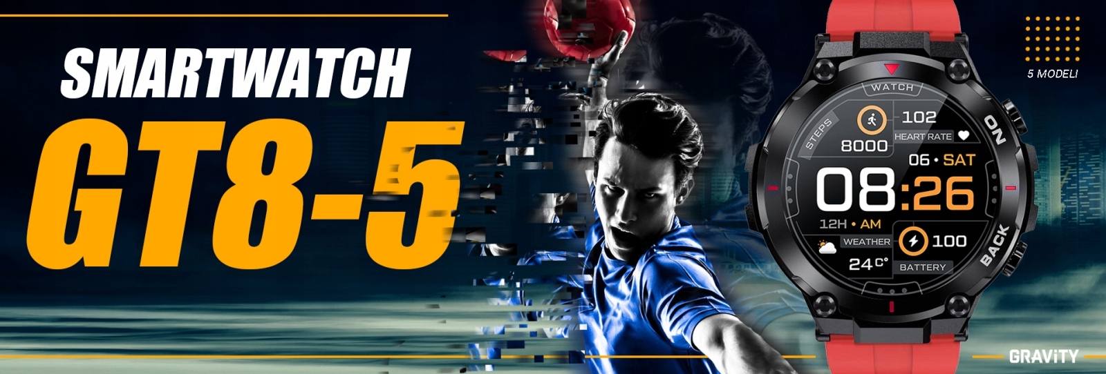 Smartwatch Gravity GT8-5 Kompatybilność systemowa Android iOS