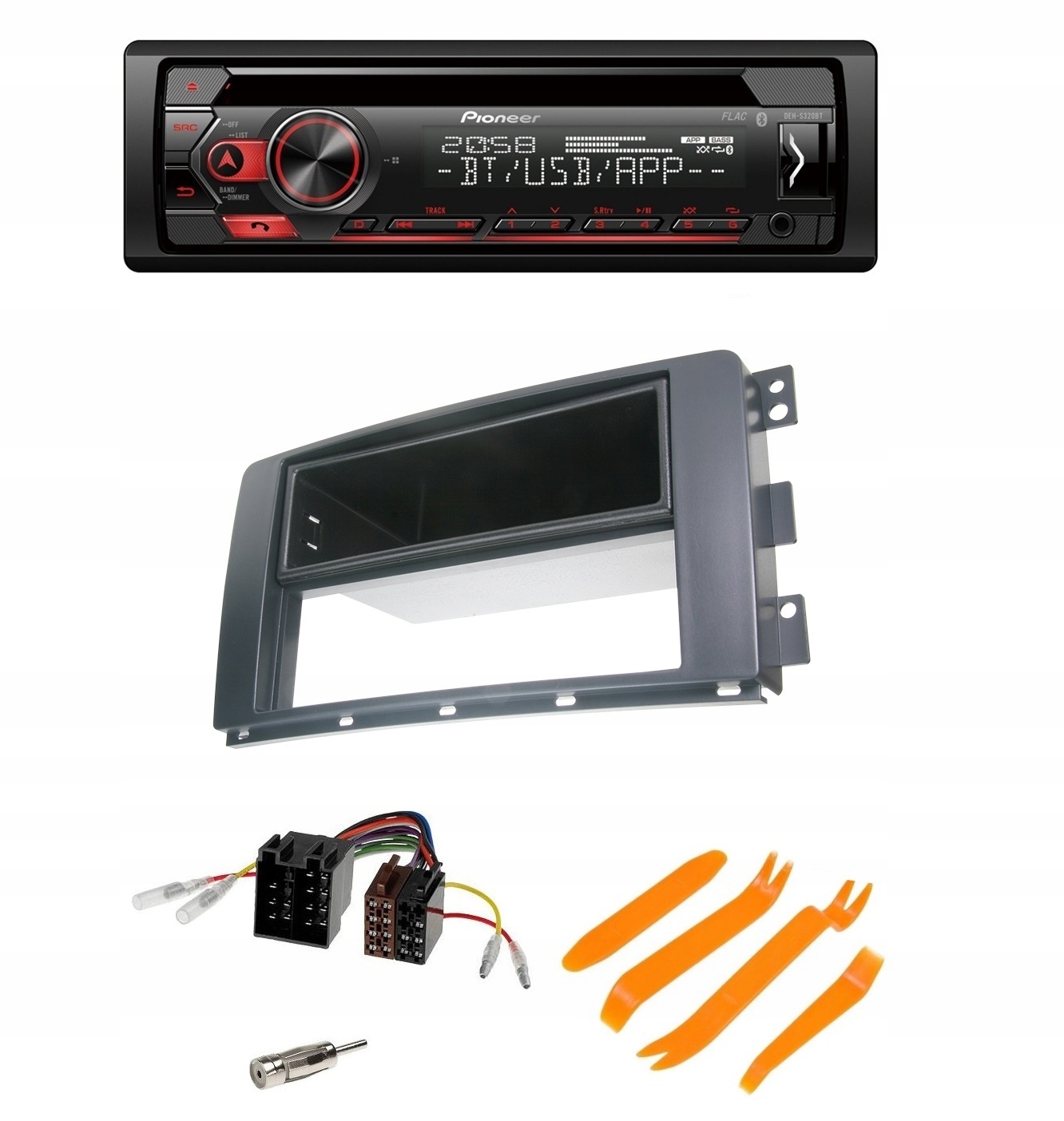 Bluetooth autorádio Pioneer DEH-S320BT Usb Smart Forfour Fortwo