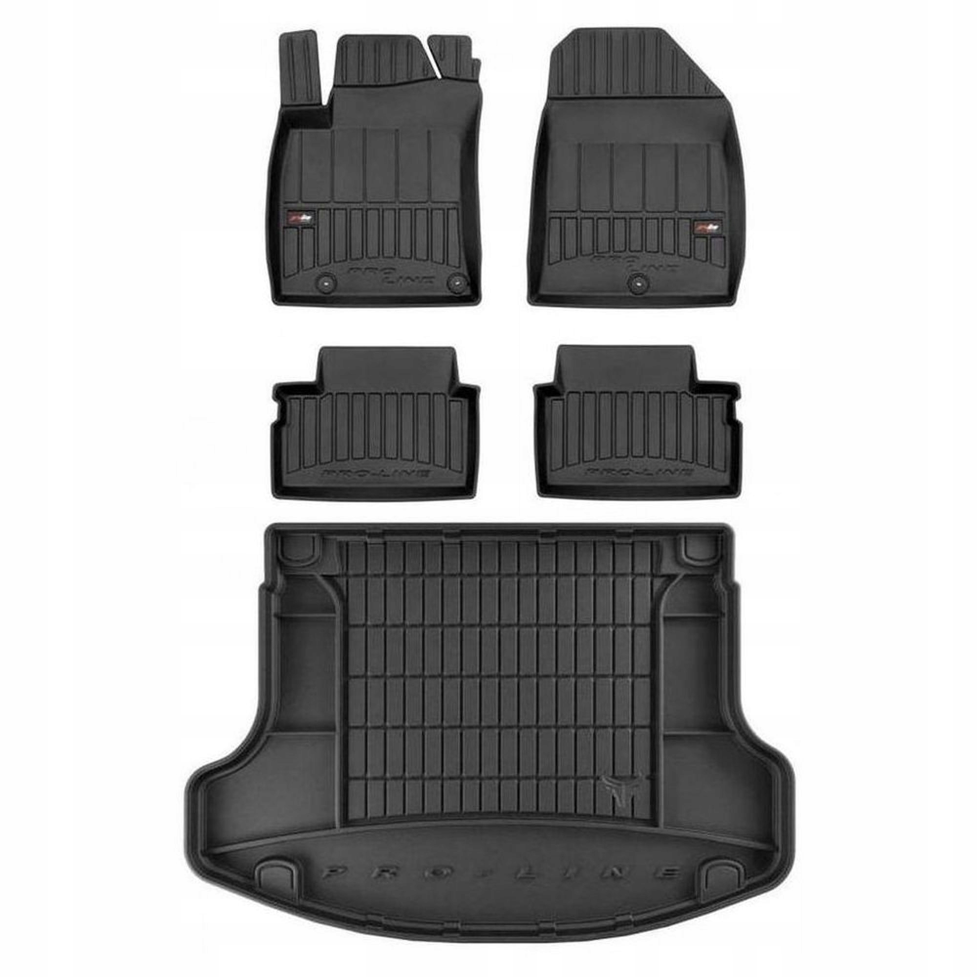 Gumová sada 3D koberčekov a rohoží Hyundai i30 III od roku 2017 Fastback, bez okrajov