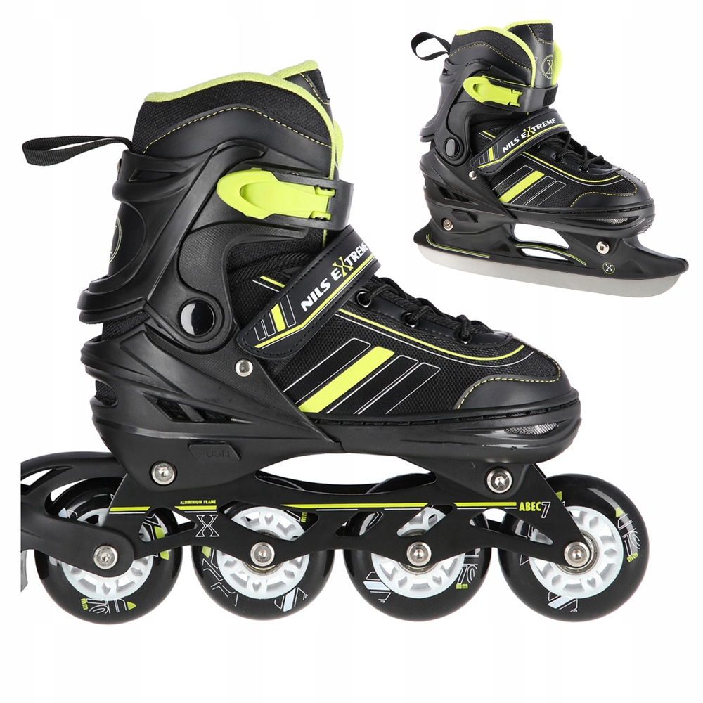 2v1 Brusle 2v1 Kolečkové Brusle Hokejové Brusle Nastavitelné s vyměnitelnou plochou Nils 29-33