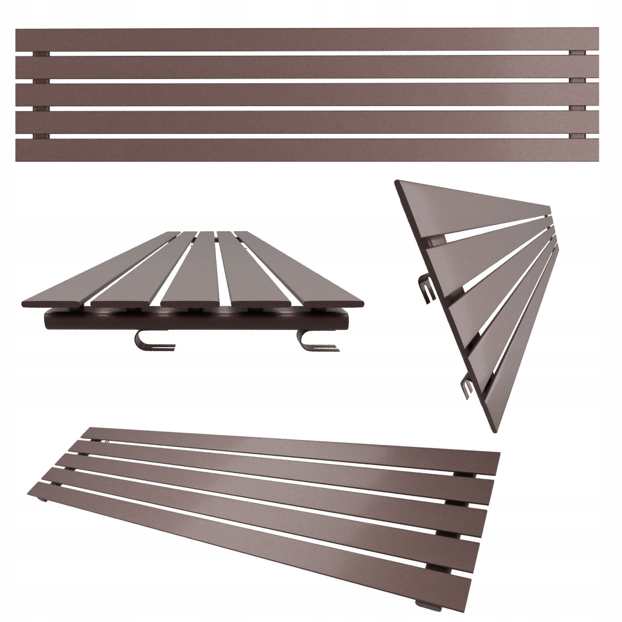 Horizontální ohřívač Belloslim 38x160 bordový
