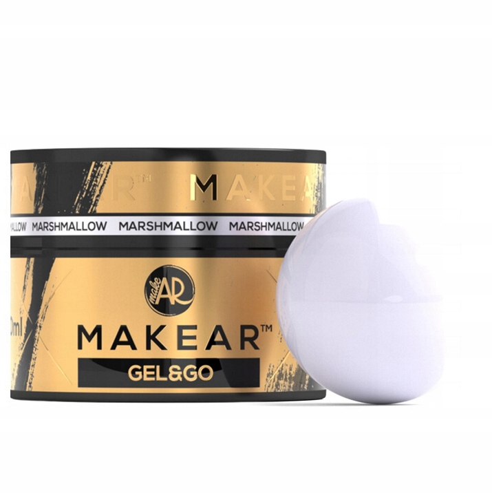 Makear Stavební Gel na nehty Gel&Go 50 ml GG02 Marshmallow Bílý