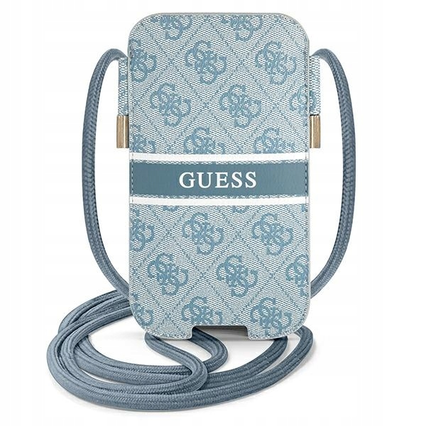 Torebka Guess GUPHM4GDBL 6,1" w niebieskim hardcase 4G Stripe