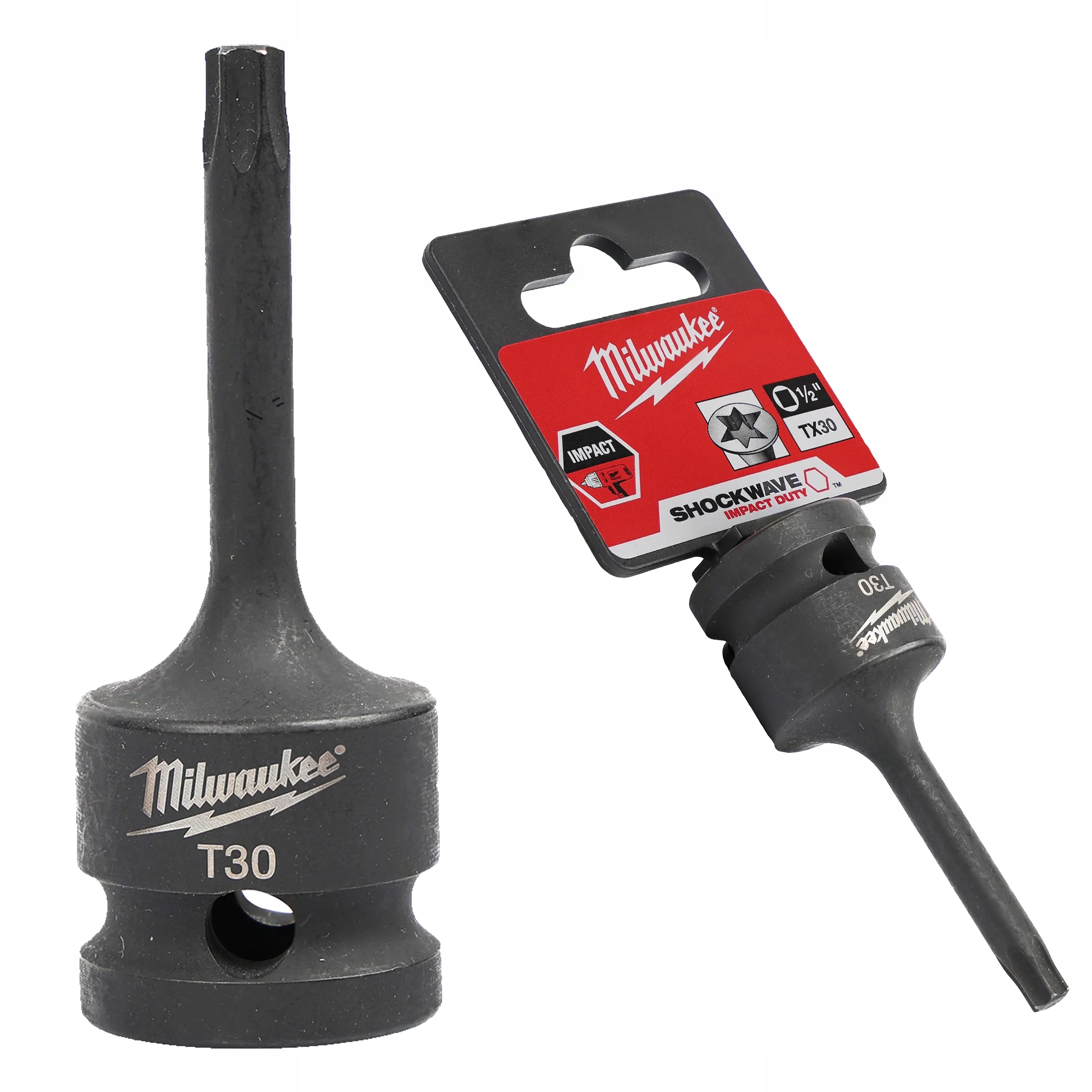 Nasadka udarowa Tx 1/2" z końcówką bita TX30 Milwaukee Shockwave