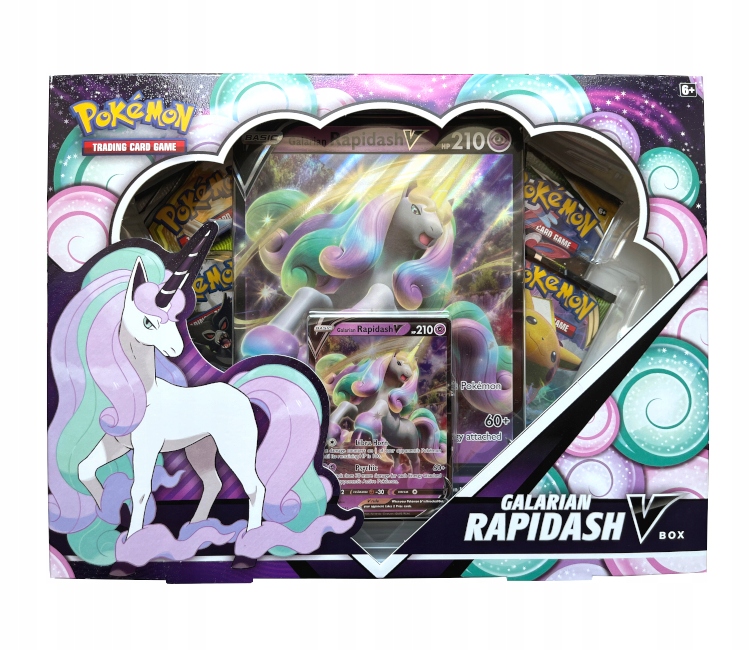 Pokémon Tcg: Galarian Rapidash V Box 2022 Reprint