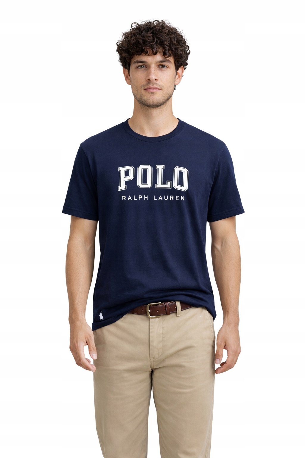 Polo Ralph Lauren Tmavě Modré Tričko S Potiskem Loga Bavlny XL I4C