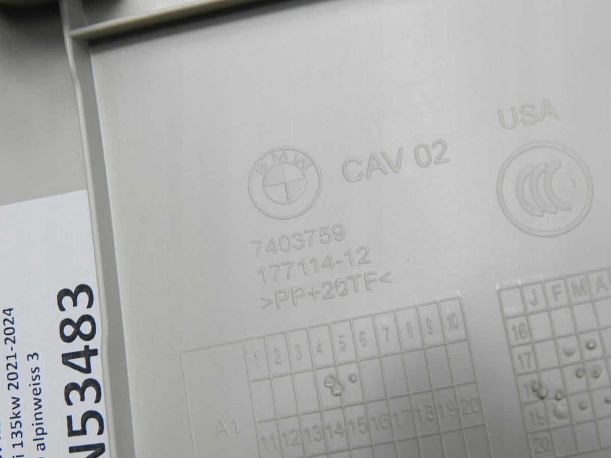 BMW X3 G01 Blende Abdeckung heckklappe heck 7403759