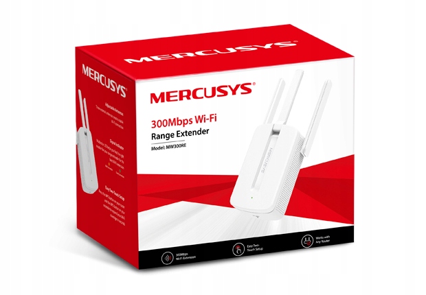 

Wzmacniacz sieci bezprzewodowej Mercusys MW300RE
