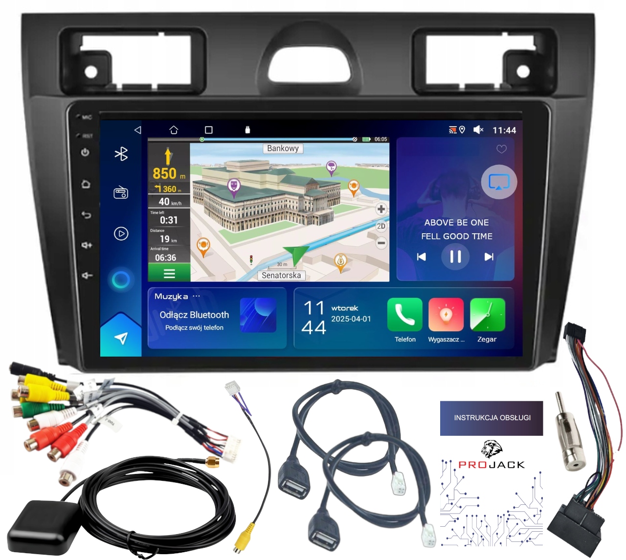 Autorádio Gps Ford Fiesta 2002-2008 Carplay Android Auto 2GB 64GB