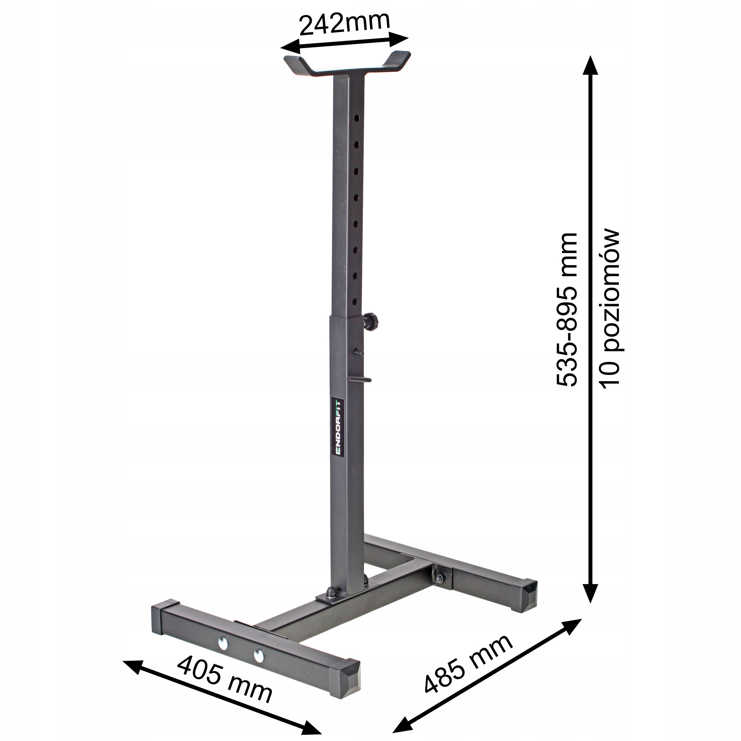 Regulowane stojaki asekuracyjne pod sztangę S007 Stan opakowania oryginalne