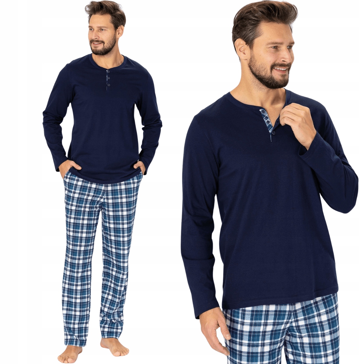 Pánské klasické elegantní bavlněné pyžamo Damien 1142 L
