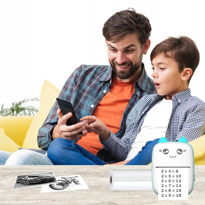 DRUKUŚ MINI DRUKARKA TERMICZNA 11 ROLEK GRATIS! Stan opakowania oryginalne