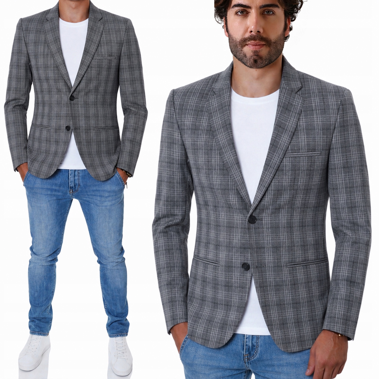 Sako Casual Elegantní sportovní mřížka