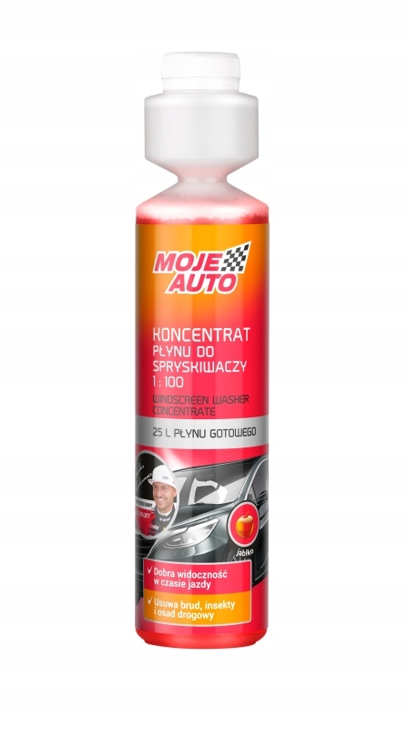 Płyn do spryskiwaczy koncentrat 250ml jabłko