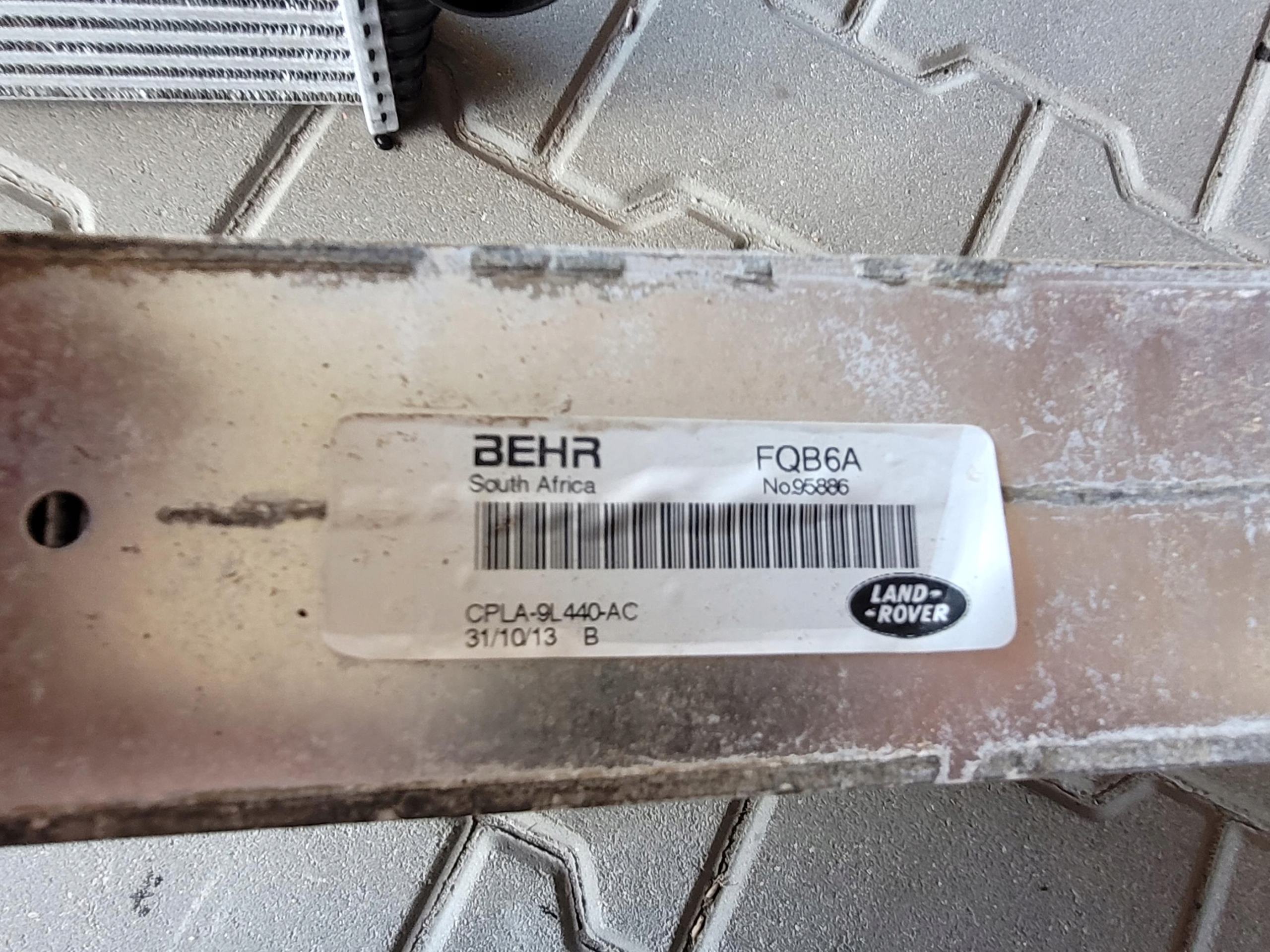 INTERCOOLER CPLA-9L440-AC RANGE ROVER VOGUE L405 4.4 D