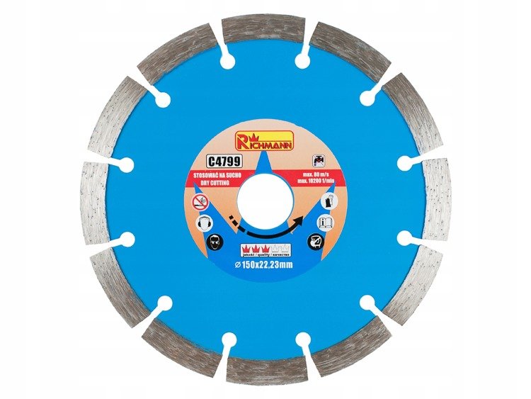 

Tarcza Diamentowa Segmentowa 150x22,23MM Richmann