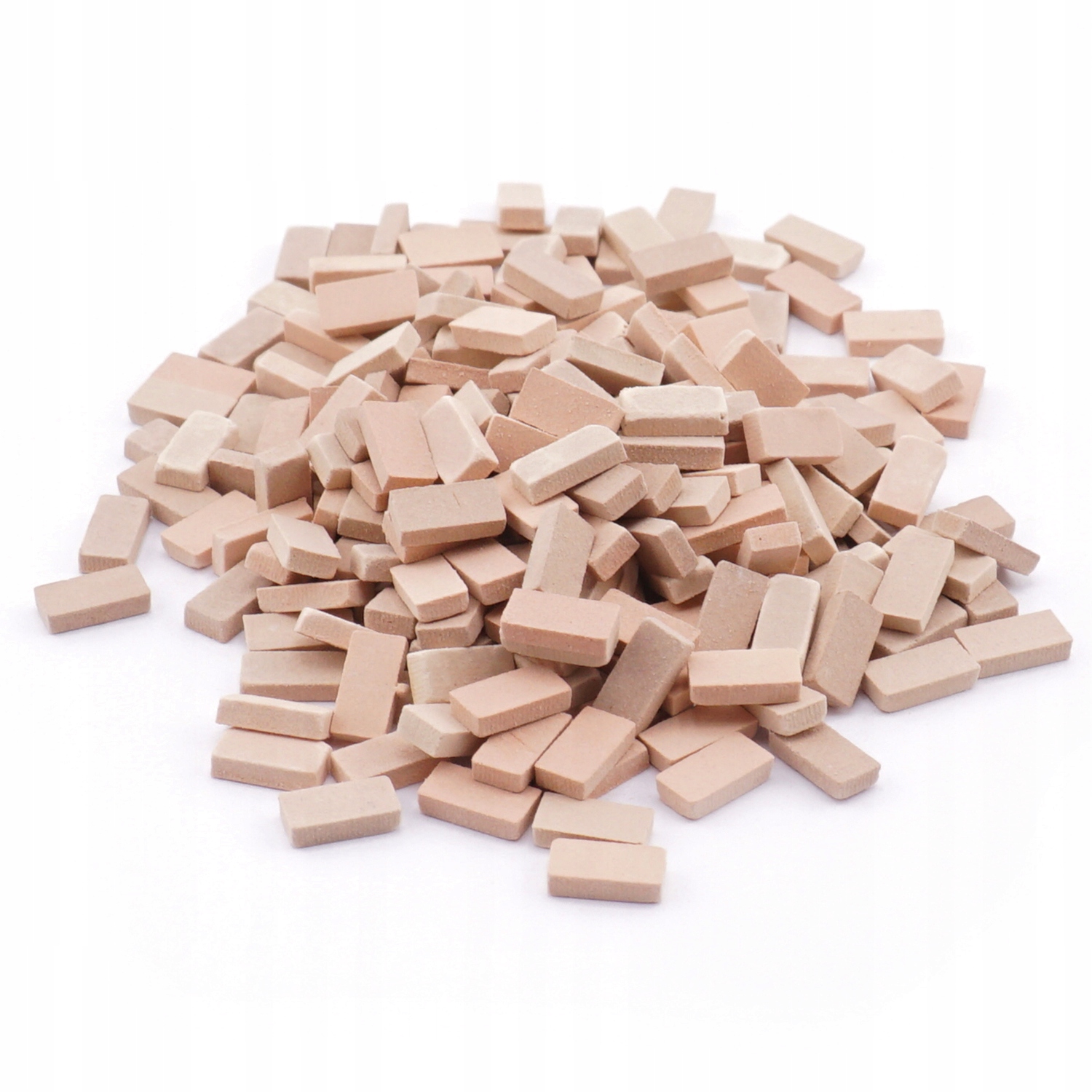 Cegła jasnoczerwona 100 szt. 5x2x1 mm cegły na makietę dioramę budowę