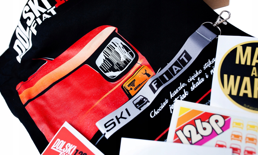 Zestaw pod choinkę BOX Prezent Tshirt M Fiat 126p Maluch Kaszlak koszulka Numer katalogowy producenta Box019