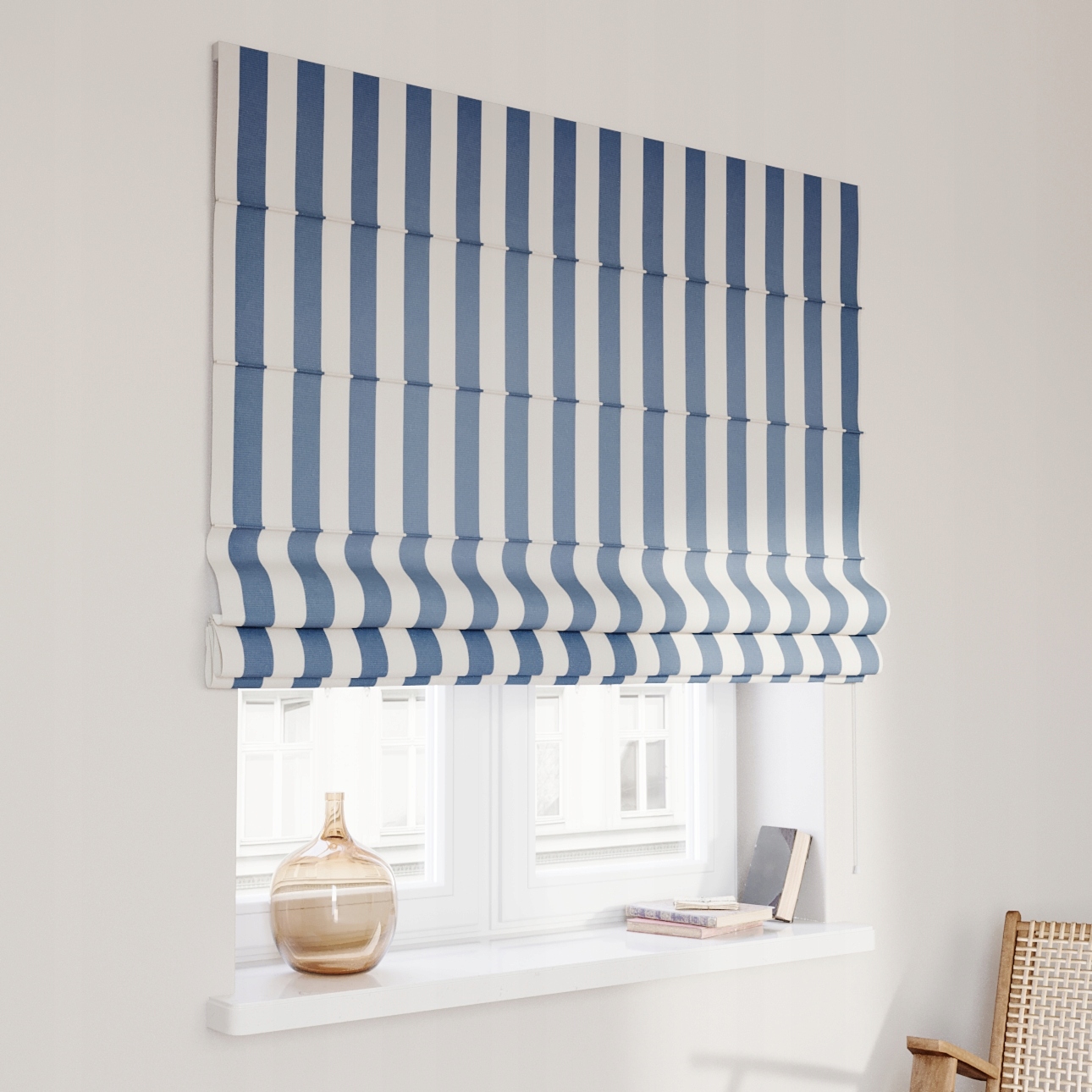 Hotová římská roleta Capri 80x170 cm modrá