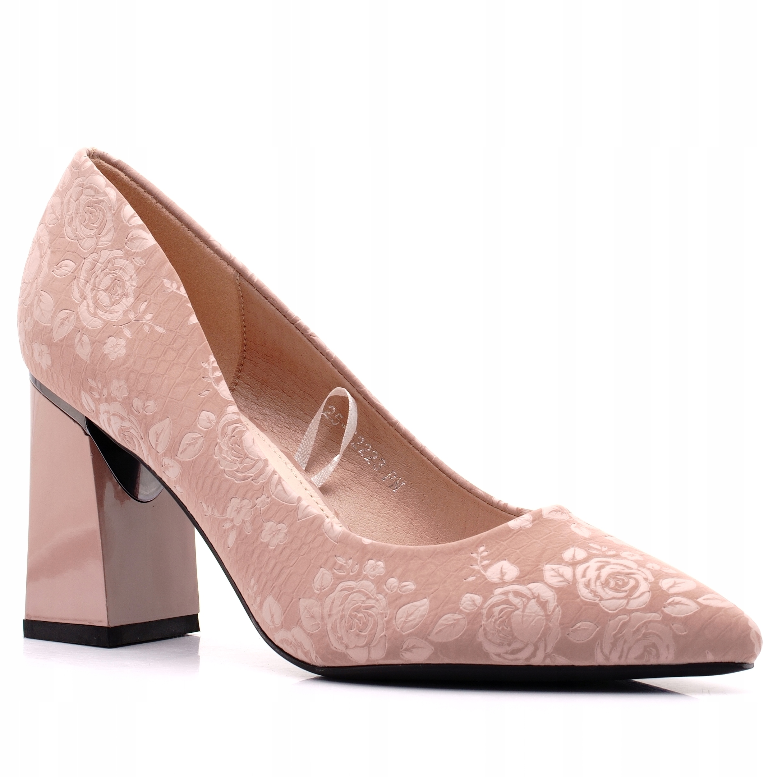 Vinceza Buty Damskie Czółenka Na Obcasie Wizytowe Wkładka Skóra 62223 37