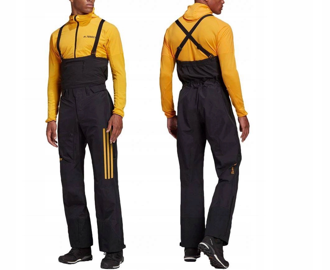 Spodnie Adidas Gore-tex Pro męskie trekkingowe z szelkami wodoodporne 28K M