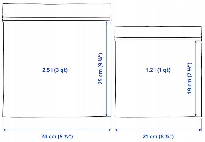 IKEA ISTAD Woreczki torebki strunowe 50szt Linia ISTAD