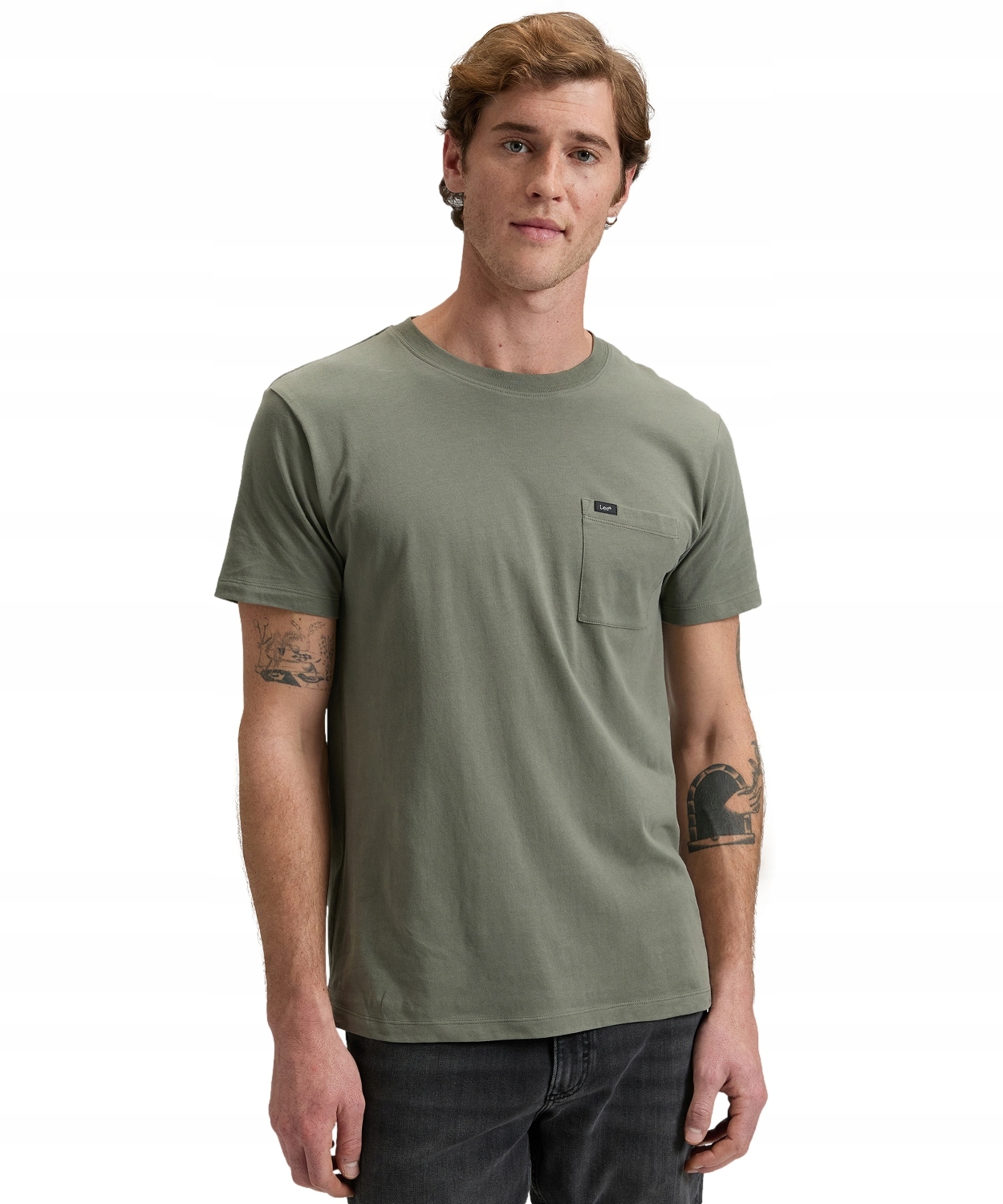 Tričko Lee Ultimate Pocket Tee 112376464 Lichen Olive XL
