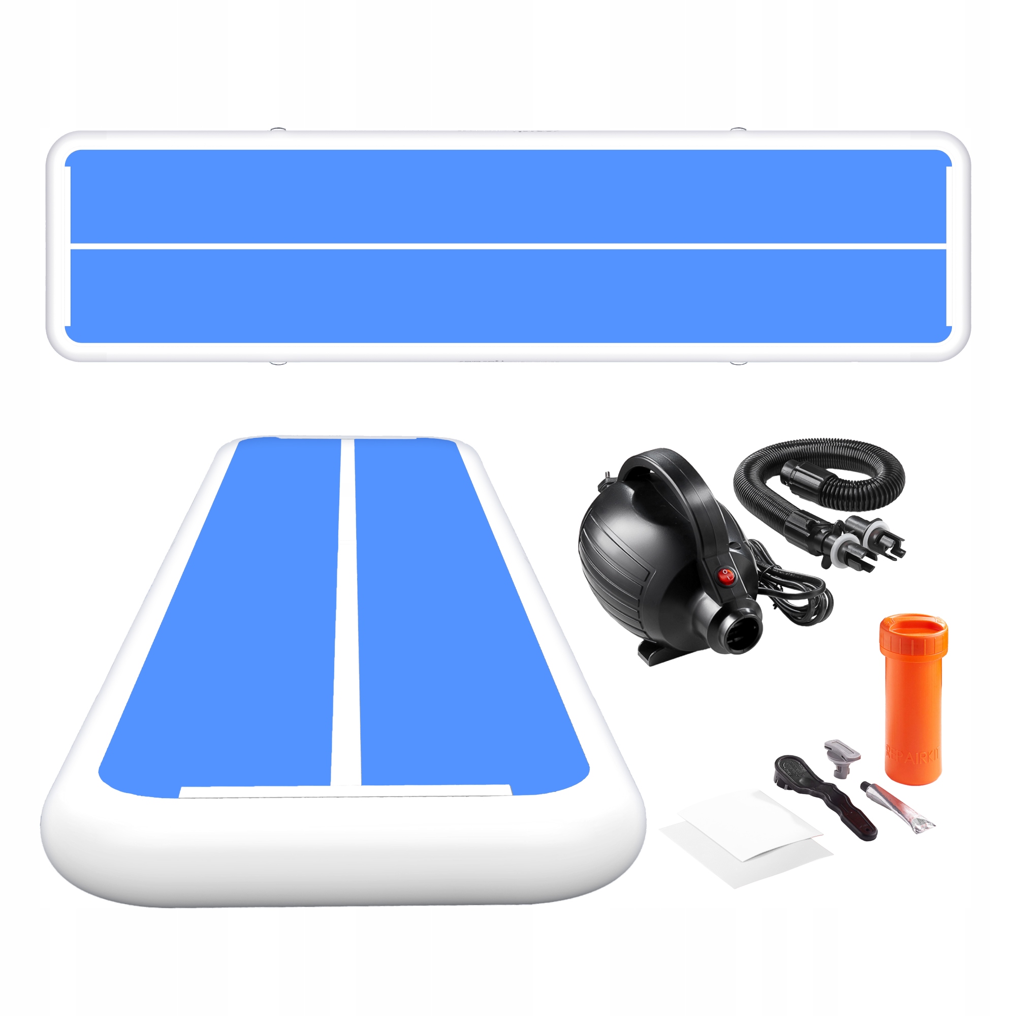 Mata Gimnastyczna Air Track Ścieżka Akrobatyczna Materac Dmuchany Pompka 8M